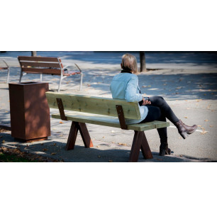 banc alea bois et acier corten benito 2