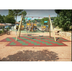 Dalles amortissantes ép 45 mm le m2 2