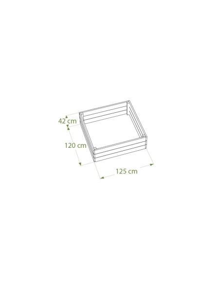 Mini Jardin 1200 x 1250 plastique recyclé