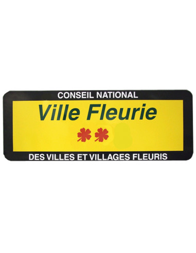 Panneau Ville Fleurie 1000 x 400