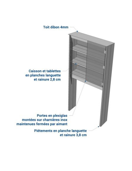 Boîte à livres plastique recyclé