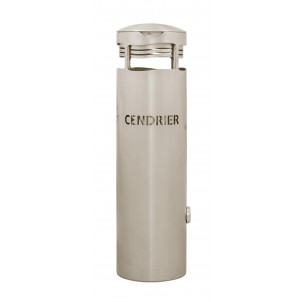 Cendrier inox 2 L mural