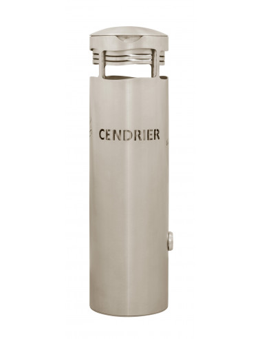 Cendrier inox 2 L mural