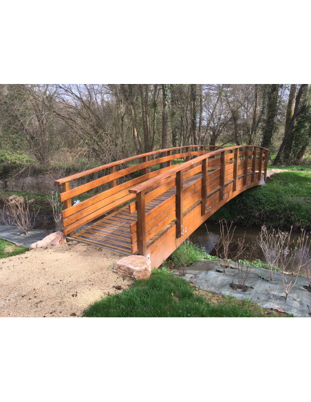 Passerelle bois cintrée 4 m