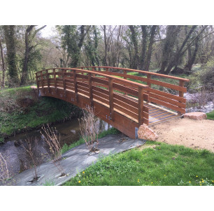 Passerelle bois cintrée 5 m 2