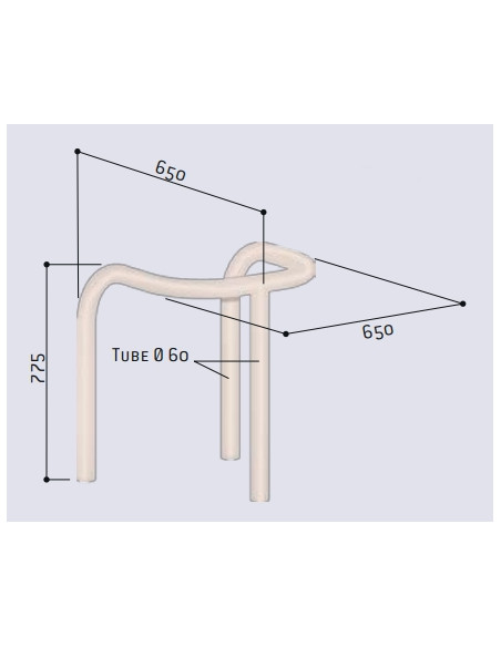 Etrier de protection galvanisé