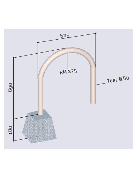 Epingle de protection galvanisée