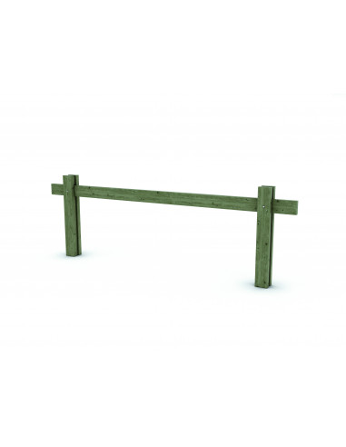 Barrière coulissante bois 3 m