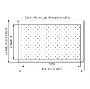 Gabarit de perçage 1000 x 600 mm 2