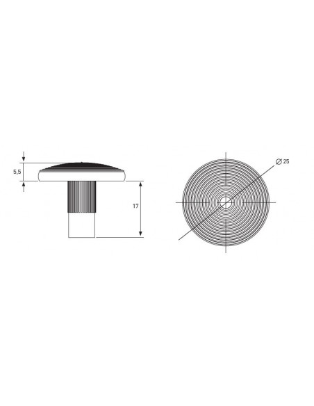 Clou Inox podotactile