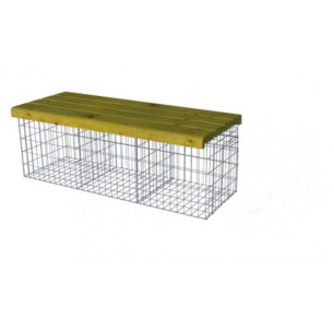 cage gabion amenagement assise banc id gabion bois pin