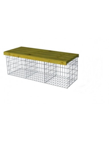 cage gabion amenagement assise banc id gabion bois pin