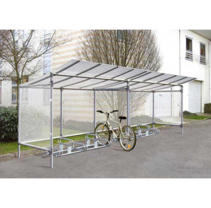 abri vélos aluminium 10 places 2