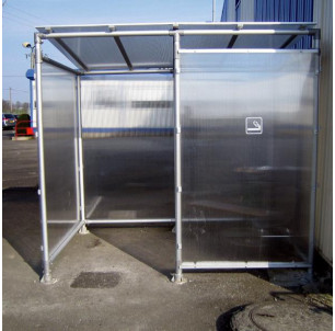 Abri fumeur alu 2