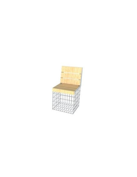 cage gabion amenagement assise banc id gabion bois meleze fauteuil chaise