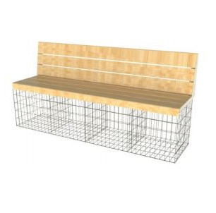 cage gabion amenagement assise banc id gabion bois meleze banc dossier