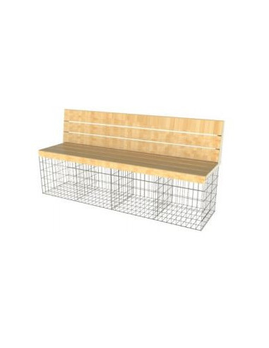 cage gabion amenagement assise banc id gabion bois meleze banc dossier