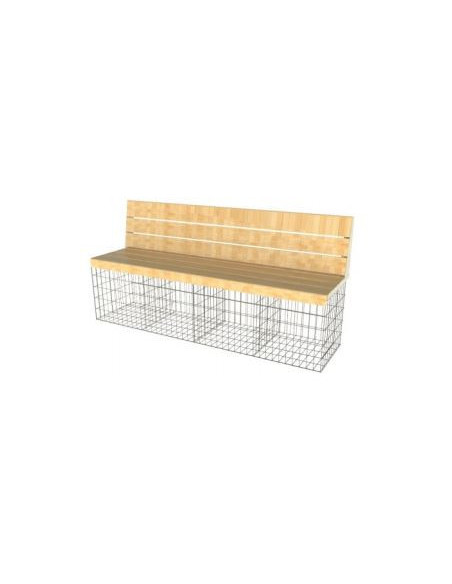 cage gabion amenagement assise banc id gabion bois meleze banc dossier