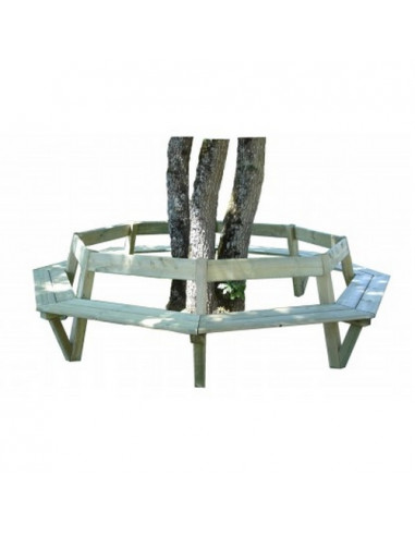 banc entourage arbre bois pin fabrication francaise loisirs amenagement sodifrex le capucin soleil