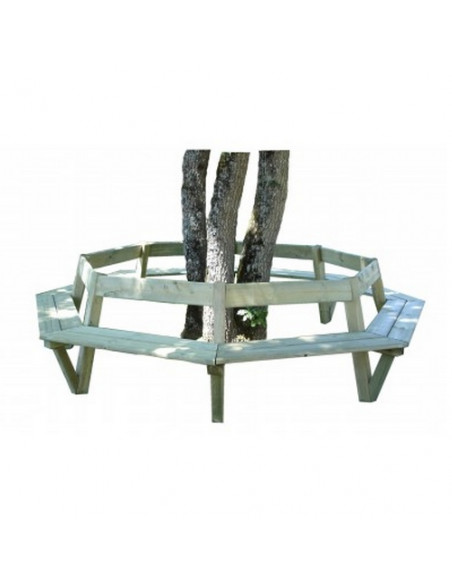 banc entourage arbre bois pin fabrication francaise loisirs amenagement sodifrex le capucin soleil
