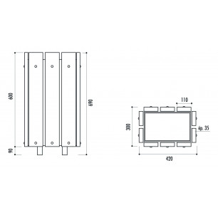 Corbeille Breme 30 L 2