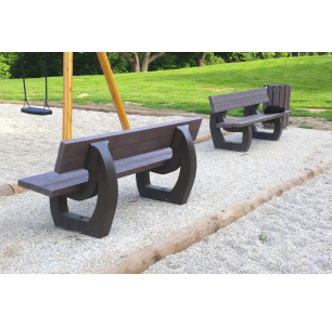 banc parc plastique 100 % recyclé et recycable fabrication française garantie 20 ans espace urbain 2