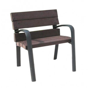 chaise fauteuil plazza plastique 100 % recyclé et recycable fabrication française garantie 20 ans espace urbain