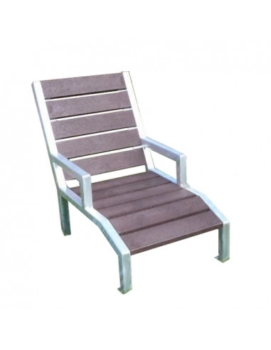 chaise longue transat plastique recycle fabrication francaise espace urbain 100 % recyclable ecologique