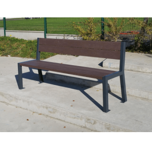 banc elegance plastique recycle 100 % recyclable ecologique fabrication francaise espace urbain 2