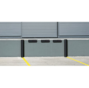 butee de quai roues camion secruite batiment plateforme logistique caoutchouc monobloc teinte masse procity spl 2