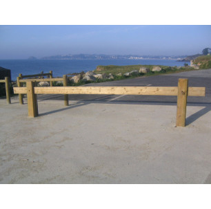 Barrière coulissante bois 3 m 2