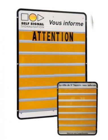 panneau chantier modulable message variable securite chantier conducteur automobiliste vehicule self signal