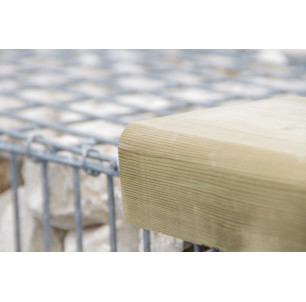 cage gabion amenagement assise banc id gabion bois pin 2