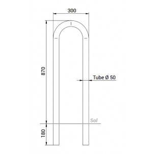 support velo trombone galva petit modele 2