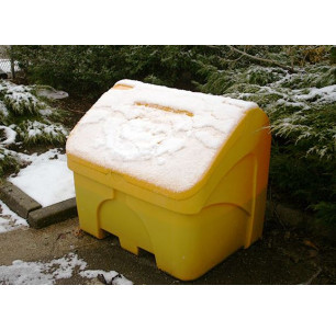 Bac à sel PEHD 400 L jaune 2