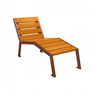 Chaise longue Silaos bois...