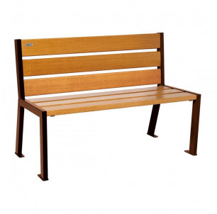 Banc Silaos bois acier 1200