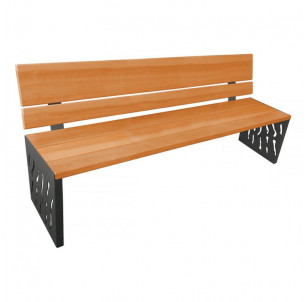 Banc Venise bois acier 1800