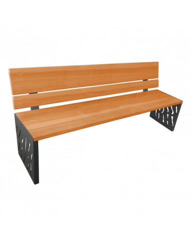 Banc Venise bois acier 1800