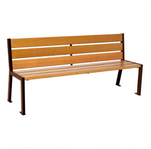 Banc Silaos bois acier 1800