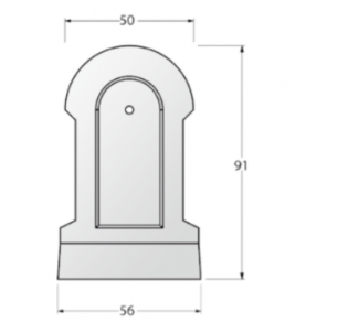 Fontaine béton gris sablé 2