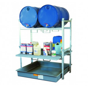 Etagère 2x200 L + Récipients