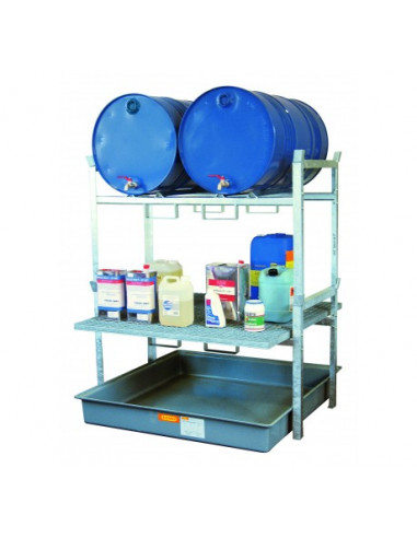 Etagère 2x200 L + Récipients