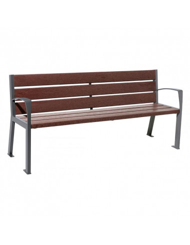 Banc Silaos plasti recy 1800 accoudoirs