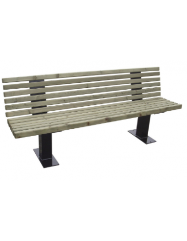 Banc Boston en pin