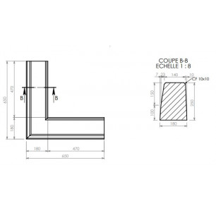 Entourage d`arbres béton carré 2