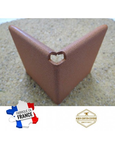 Angle acier corten HT 80 mm