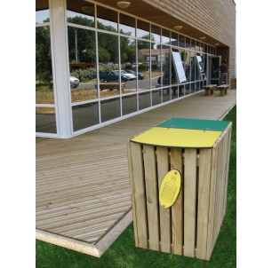 Corbeille Ecoduo avec toit 2