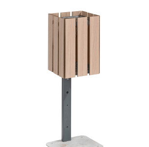 Corbeille Jardiz HPL carré 50L 2