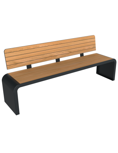 Banc New York HPL effet lames